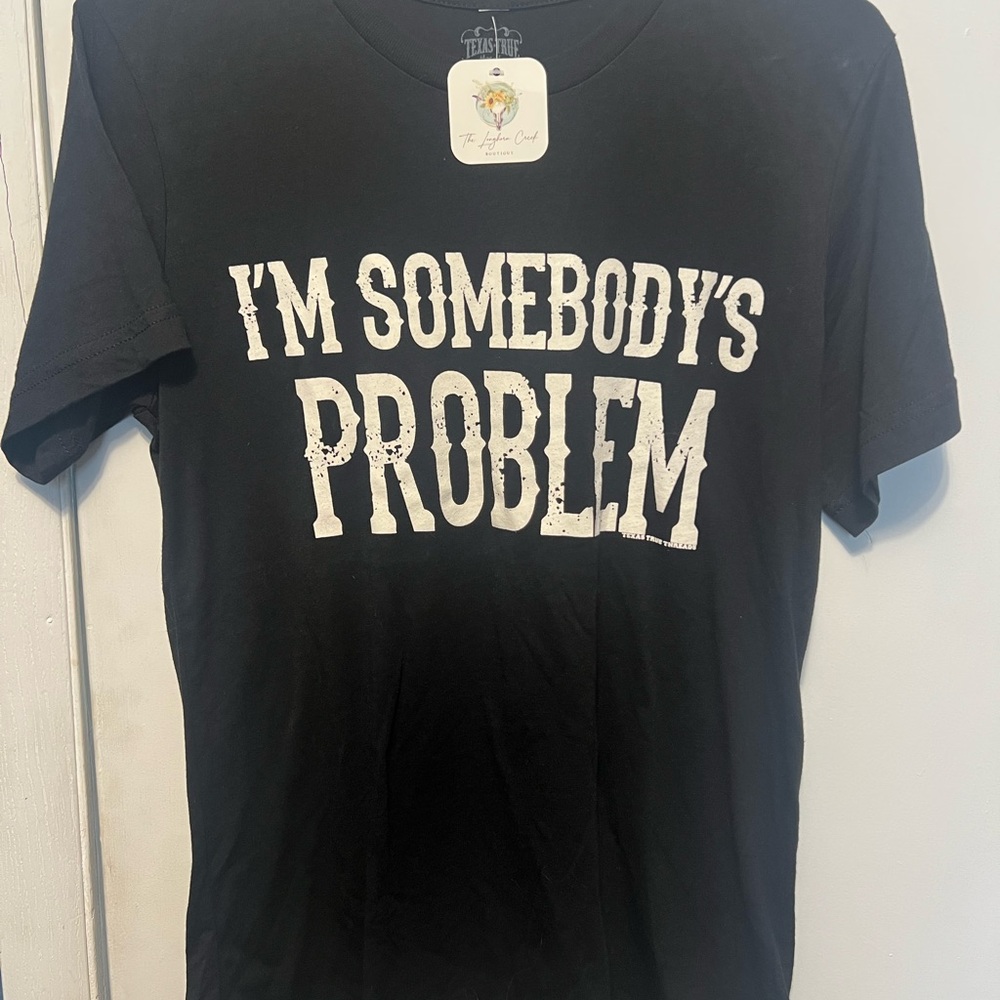 Black and White Short Sleeve Tee with Bold Graphics